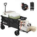 Bollerwagen Faltbar mit Erweiterbarer Heckklappe B-Ware