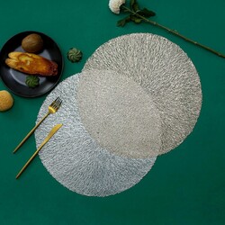 4er Set Rund Tischsets Platzset Platzmatte Platzdecken Tischmatten Abwaschbar