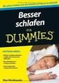 Besser schlafen für Dummies (Fur Dummies) von Max H... | Buch | Zustand sehr gut
