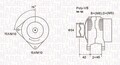 MAGNETI MARELLI LICHTMASCHINE GENERATOR 90A passend für CITROËN BERLINGO C5