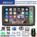 Android 14 6+128G Carplay Autoradio GPS DSP 4G Für VW GOLF 5 Touran Caddy Passat