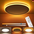 BLNAN LED Deckenleuchte Dimmbar, 2000K Nachtlicht Warm, 24W Deckenlampe mit