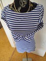 Esprit Shirt Bluse Organic Cotton Baumwolle blau Weiß Streifen Gr. XS, 34, S, 36