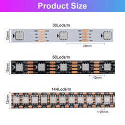 LED Streifen Strip WS2815 (WS2812B Updated) RGB Leiste Licht  Adressierbar DC12V