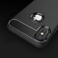 Hülle iPhone XS X XR SE 2020 SE 2022 7/8 Plus Karbon-TPU Soft Carbon Fiber Cover