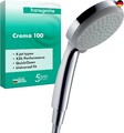 hansgrohe Croma 100 - Duschkopf, Handbrause mit 4 Strahlarten, runde