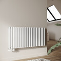 Paneel Heizkörper Röhrenheizkörper Horizontal Doppellagig Wandheizung mit Ventil