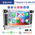 DAB+ 4+64G Android13 Autoradio Carplay GPS KAM Für Opel Astra H Corsa C D Zafira