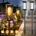 LED Solarlampe Bodenleuchten Solarleuchten Solar Wegeleuchte Gartenlampe 2/4stk