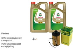 MANN-FILTER Ölfilter 10 L Castrol EDGE Titanium FST 5W-30 für Jeep Grand