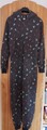 Damen Jumpsuit Einteiler Grau/mehrfarbig Loungeoverall Grösse M 
