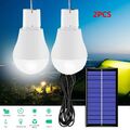 1/2x Solar . Glühbirne Solarlampe Solarleuchte Außenbeleuchtung mit Solarpanel