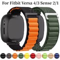 Nylon Loop Armband Für Fitbit Versa 4 3 Fitbit Sense 2 Sense 1 Sport Ersatz Band