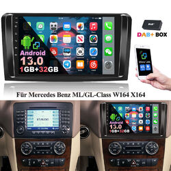 Android 13 Autoradio Navi RDS WIFI Für Mercedes Benz ML/GL Klasse W164 X164 +DAB