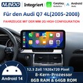 12.3" 4G Wireless 8+64G Android CarPlay Für Audi Q7 4L MMI 2G Autoradio GPS Navi