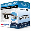 Für Peugeot 407 Break SW 04-08 WESTFALIA Anhängerkupplung abnehmbar + 7polig neu