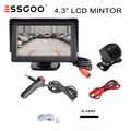 Auto Rückfahrkamera mit 4.3" LCD Monitor LKW Bus Funk Kabellos Rückseiten Kamera