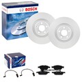 BOSCH BREMSSCHEIBEN 356mm + BELÄGE VORNE passend für AUDI A6 A7 4G C7  A8 4H 4D