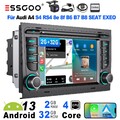 2Din Autoradio Für Audi A4 S4 RS4 B6 B7 RNS-E 7" Carplay Android 13 GPS RDS +KAM