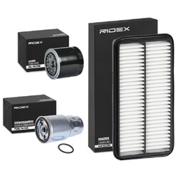 RIDEX Filterset Inspektionspaket Filtersatz für TOYOTA COROLLA Liftback (E11)