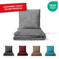 Bettwäsche 135x200 155x220 Cashmere Touch Teddy Plüsch Flausch Fleece 2tlg 4tlg