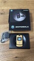 Motorola RAZR V3 Komplett Neu Mit OVP Alles Neu Garantie Händler Gold Handy