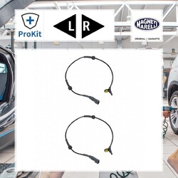 2x ORIGINAL® Magneti Marelli Sensor, Raddrehzahl Vorne für Ford FOCUS I