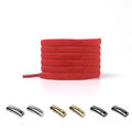 Magnetische Elastische Schnürsenkel flach Schnellverschluss Schuhbänder K10 5.5