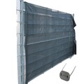 Schattiernetz Zaunblende Tennis Sichtschutz Netz 1,6x10m Sichtschutznetz anthra