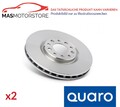 BREMSSCHEIBEN SATZ PAAR HINTEN QUARO QD8944HC 2PCS A FÜR RENAULT MASTER III