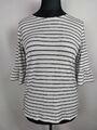 EK1141 Damen Shirt von Opus, weiß-schwarz, Gr.42