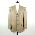 Windsor Sakko Herren Gr. 50 Beige Grau Kaschmir Seide Jacke Jackett