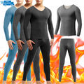 Herren Thermounterwäsche Unterhose Unterhemd Garnitur Set Thermo Winter 2PC