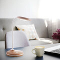 Tischleuchte Schreibtischlampe Leseleuchte LED Touchdimmer Holzoptik Flexibel
