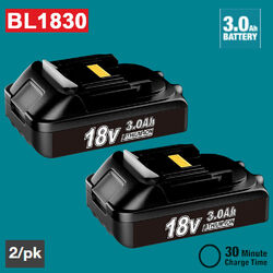 2x 18V 3,0Ah BL1815 Für Makita 1962350 Li-ion BL1815N BL1820 BL1830 Ersatz akku