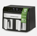 GOURMETmaxx Heißluftfritteuse Doppelkammer Dual Airfryer Heißluft Fritteuse