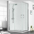 Eckeinstieg Duschkabine Schiebetür Duschabtrennung 90x75 80x80 Duschtür Dusche
