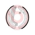 1x Bremsbackensatz BREMBO S 61 514 passend für CITROËN FIAT NISSAN PEUGEOT