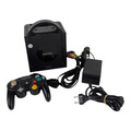 Nintendo GameCube Konsole Schwarz mit Controller und Kabel #2