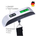 Digitale LCD-Kofferwaage 10g bis 50kg elektronische gepäck Hängewaage🇩🇪