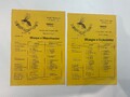 2 x WASPS Home Rugby Match Progs von 1980/1 v Manchester & Leicester
