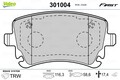 VALEO Bremsbelagsatz Scheibenbremse FIRST 301004 für VW AUDI A6 C6 MULTIVAN T5