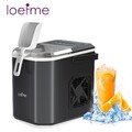 LOEFME Eiswürfelmaschine Eiswürfelbereiter 12kg/Tag Ice Maker 1,2L Wassertank