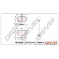 1x ORIGINAL® Dr!ve+ DP1010.10.1133 Bremsbelagsatz, Scheibenbremse Hinten, inkl.