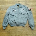 Alpha Industries Bomberjacke Herren M Medium Silver Space 3A382 MA-1TT