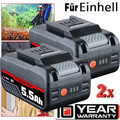 2x 5.5Ah Akku Für Einhell 18V Ersatzakku POWER X-CHANGE Lithium PXC Batterien