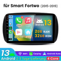 2GB+32GB Android 13 GPS Nav Autoradio DSP Für Smart Forfour Fortwo 453 2014-2022
