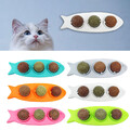 3 In 1 Catnip Ball Natural Safe Catnip Energy Ball Rotatable Pet Treats Supplies