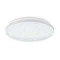 LED Deckenleuchte Weiß rund Ø28cm 18W 2000lm 4000K Lampe Sterneneffekt Backlight
