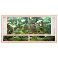 ECOZONE Holz Terrarium mit Frontbelüftung 120x60x60 cm - Holzterrarium aus OSB